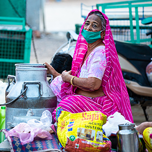 Street vendor in india